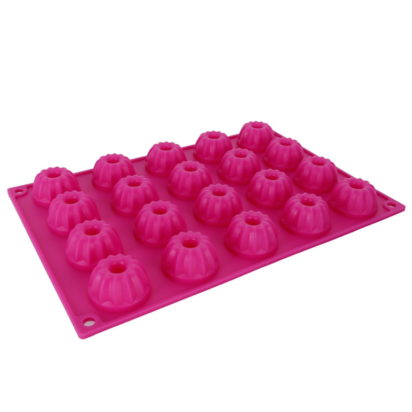 Rosarød silikonform for baking av kaker, DIY, non-stick bakeform for baking av kaker 0.3