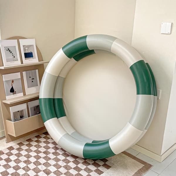 Børn udendørs oppustelig pool, oppustelig soppebassin til have og gård (120 cm) Grøn Green
