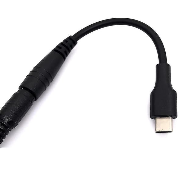 Computeropladningskonverter DC5.5x2.1mm til Type-c Hanstik Strømstik