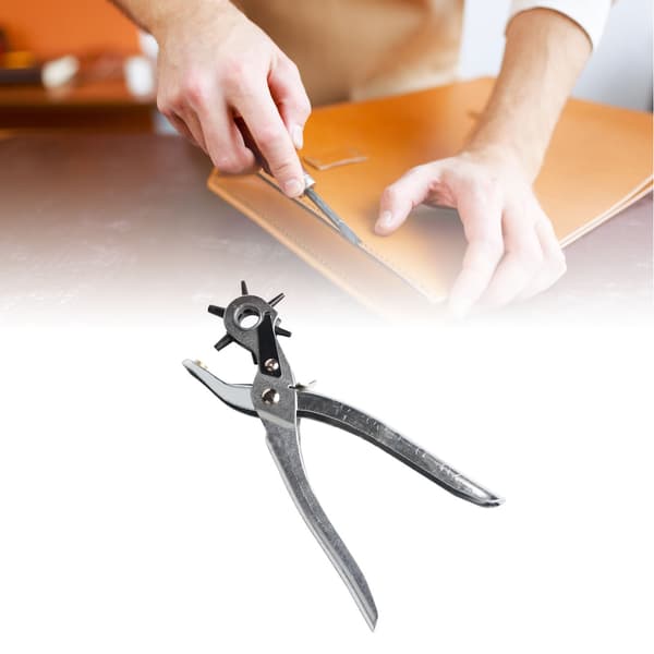Belt Hole Puncher 2mm 2.5mm 3mm 3.5mm 4mm 4.5mm Multifunctional Spring Steel Efficient Leather Hole Tool