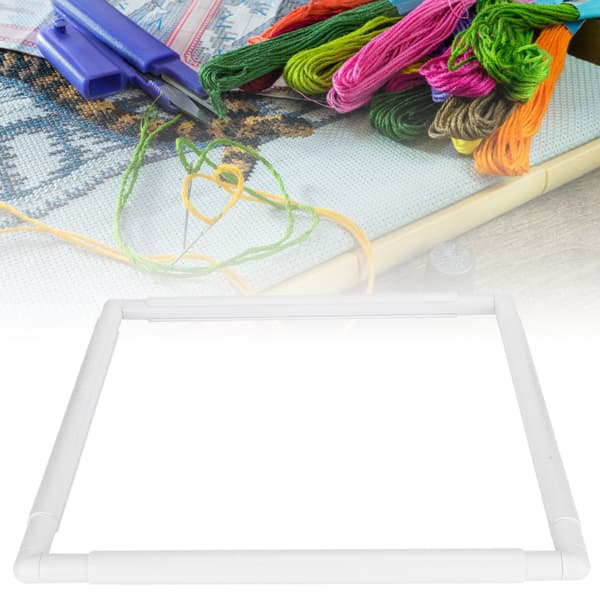 Square Embroidery Hoop DIY Hoop Cross Stitch Tool Handheld Rectangular Sewing Supplies 17 x 17 inch