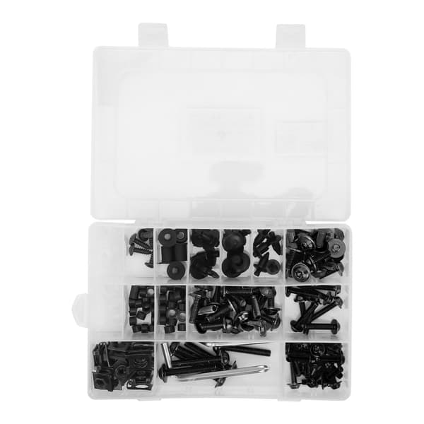 Universal Motorcycle Fairing Windshield Bolt Kit Screws Fasteners Aluminum for Repair Black