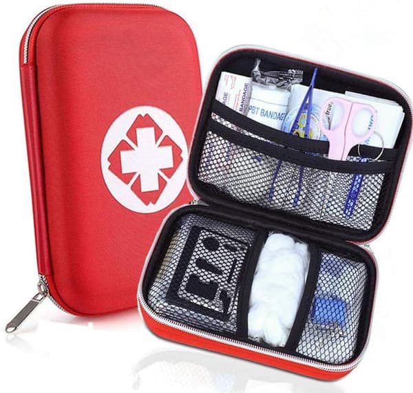 First Aid Kit, Mini Medical Box, Complete for Car, Travel, Office