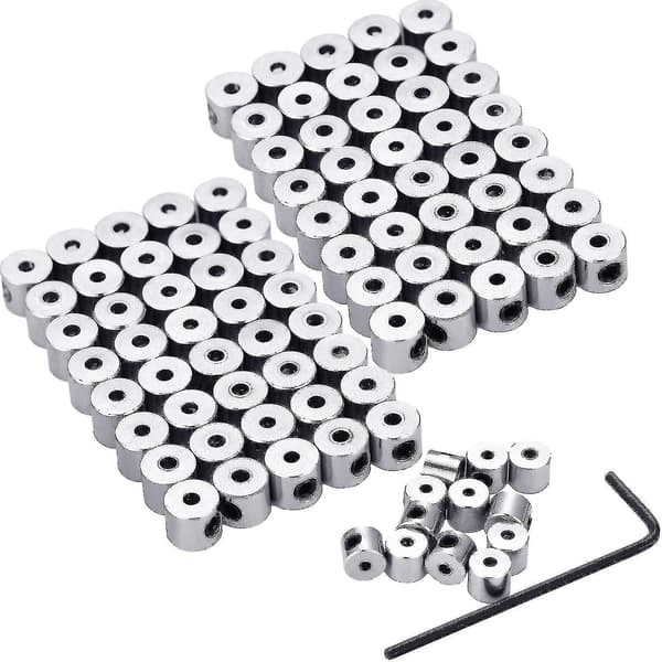 100 Pcs Pin Keepers Pin Backs Locking Clasp with Wrench, 6 X 5 Mm