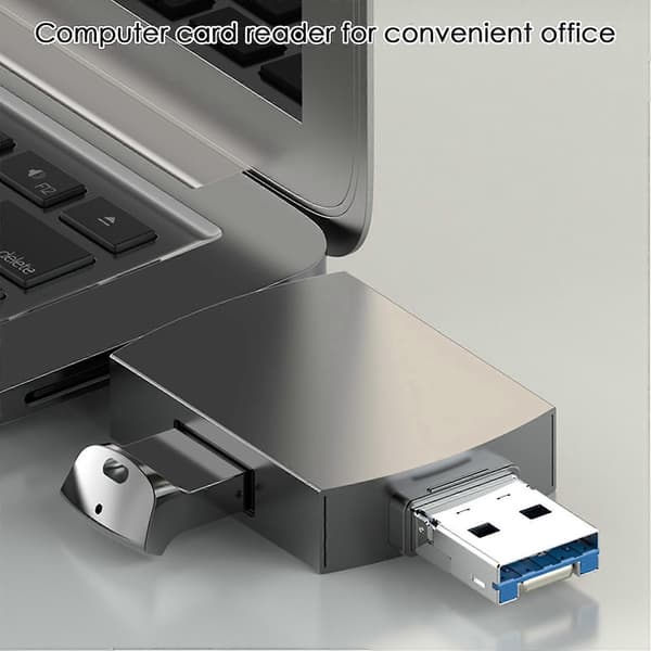 Multifunksjonell kortleser TF-kort SD-kortleser USB3.0-adapter Bærbar kortleser for mobiltelefon
