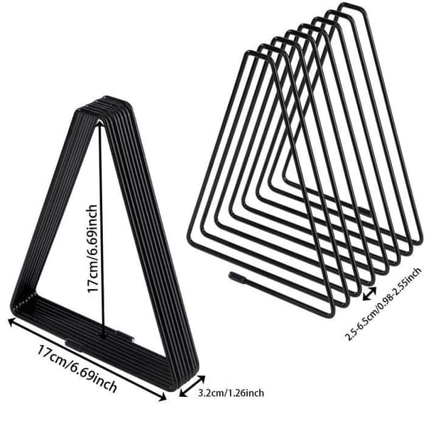 Triangular Metal Magazine Rack, Magazine Storage Rack, Bookend