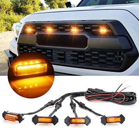LED-grilllys Gult rav med sikring til Tacoma TRD PRO Front
