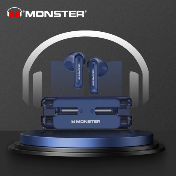 MONSTER XKT08: Trådlösa Bluetooth hörlurar med toppljud och komfort blue