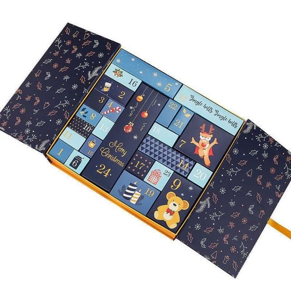 Julnedräkningskalender Blind Box 2025 Ny Julaftons Presentförpackning Liten Presentförpackning Tom Låda