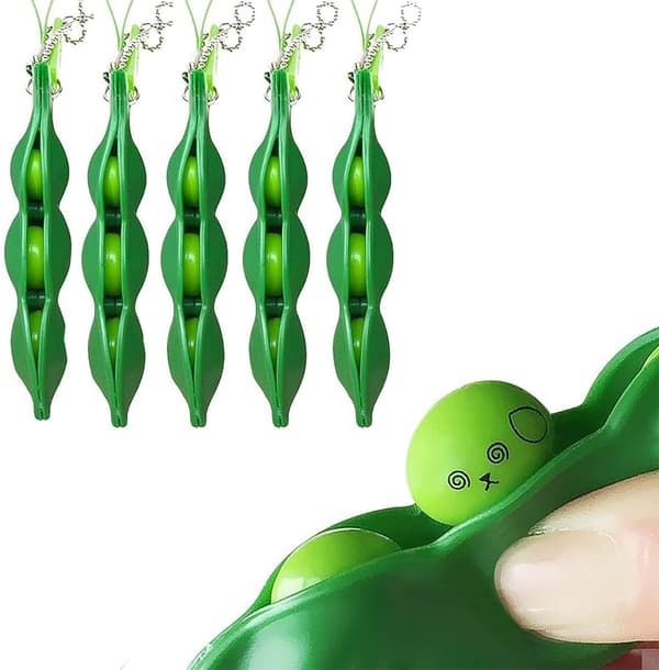 5 KPL avaimenperä herne lelu dekompressio