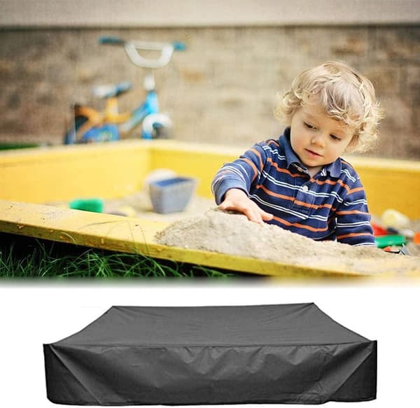 Sandpit Cover, Sandpit Cover, Square Protective Tarp, with Drawstring