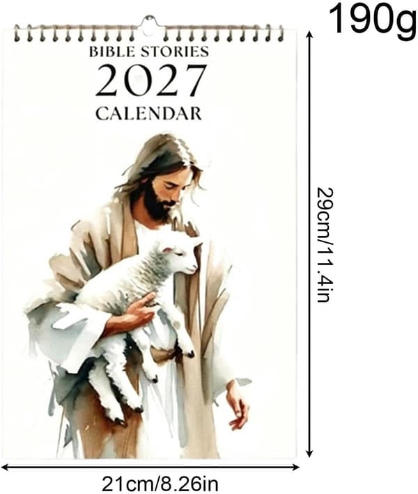 kalender 2027, januar – desember bibelhistorier-kalender -