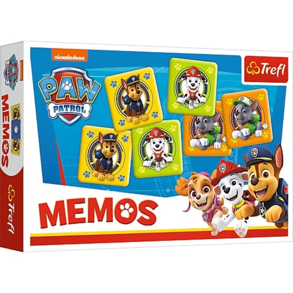 Paw Patrol Memoblock, 30 blad, rolig design för barn