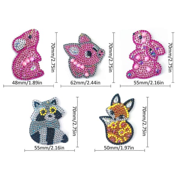 Diamond Painting Keychain Kit Stylish Pendant Cartoon DIY Embroidery Crafts Decorations