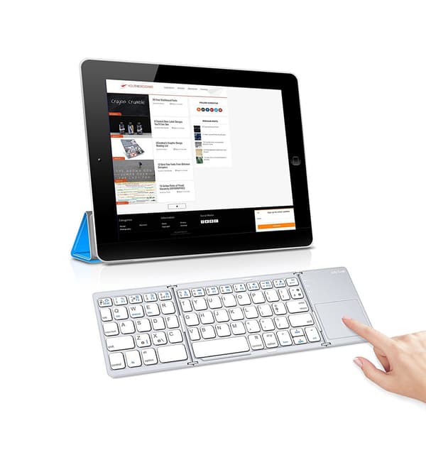 Trådløst minitastatur med touchpad i superslankt design