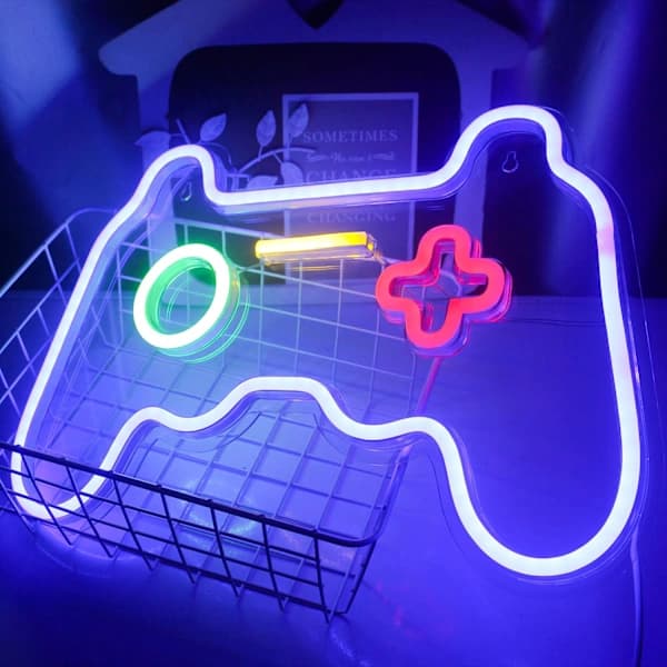 Game Neon Sign Lamp 16 X 10.8 Inch Game Led Sign Controller Neon Sign[CO]