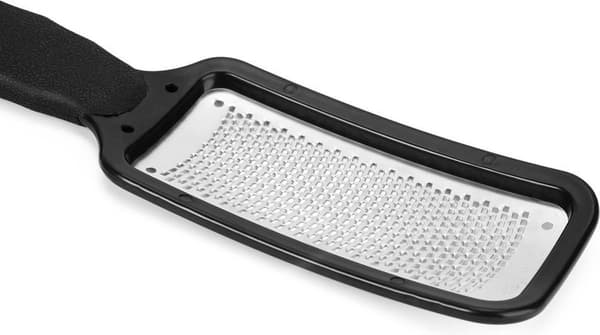 ShaveSkin - Hård hudfjerner - Rustfrit stål - Fodfil - Hård hud rasp - Metallisk - Sort - 270 mm