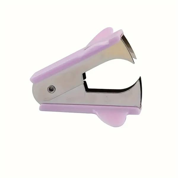 Effort-Saving Mini Staple Remover - Portable, Macaron Color Design, Stainless Steel.