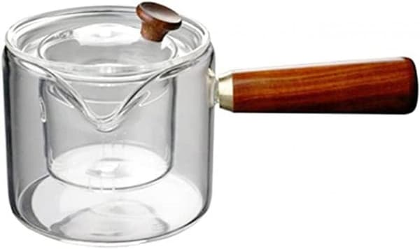 Bærbar glastekande med infuser, til løs te, 450 ml -