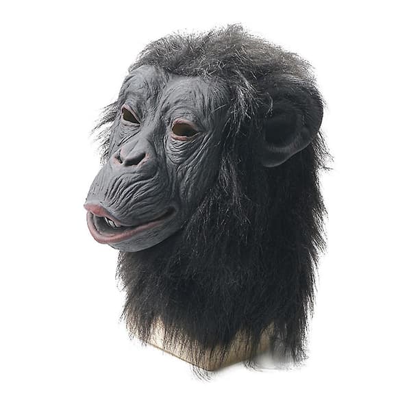 Halloween Ape Cosplay Maske Heldekkende Latex Hodeplagg for Voksen