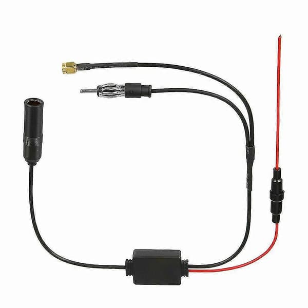 universal dab fm am bilantenne splitter adapterkabel digital radioforstærker [DB]