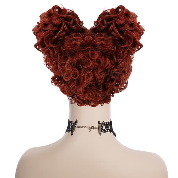 Alice Sleepwalker in Wonderland, Masquerade Wig, Red Short Round-haired Queen Wig