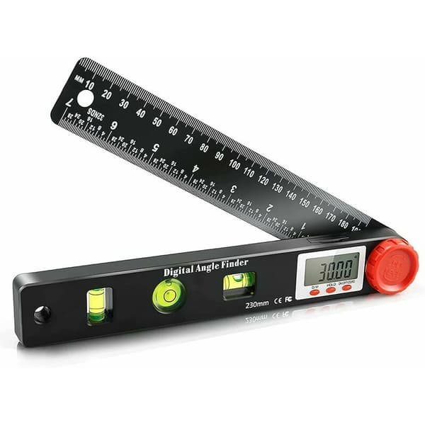 Digital vinkelmätare, 0–999° digital gradskiva linjal vattenpass