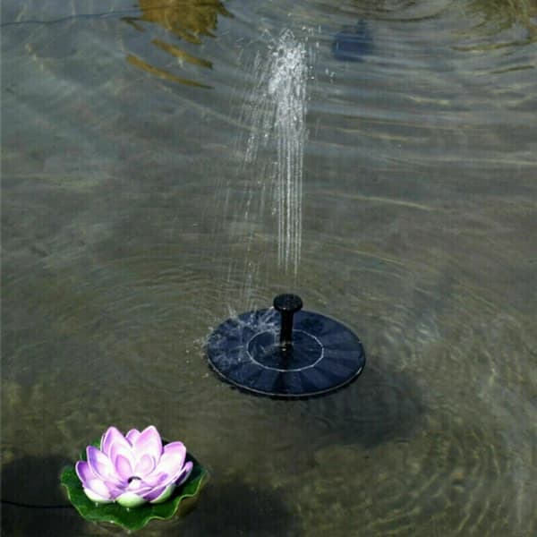 Solar-powered fountain for water features, pond and garden