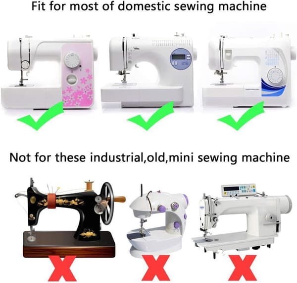 (1/4\" Quiltning/Patchwork) 1 Quiltpressarfot med 1/4 Kvartsfots Symaskin med Guide för