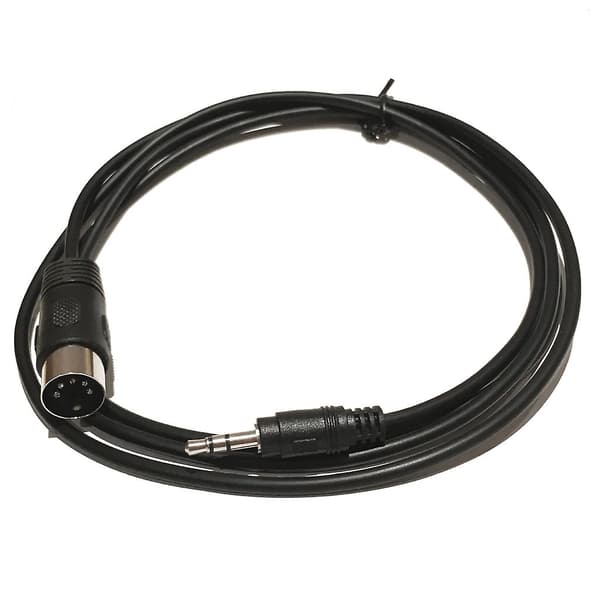 5-polet DIN-hun til 3,5 mm han til MIDI Din 5-polet MIDI han/hun kabel