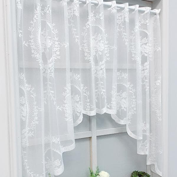 Panelgardin hvit kort gardin #100*150 cm