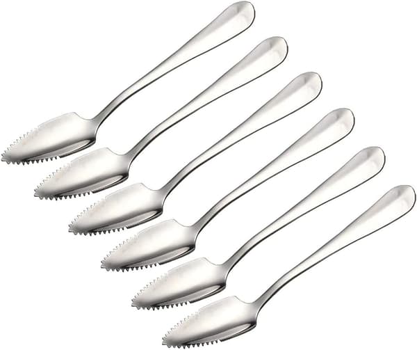 Ruostumattomat greippikulhot, 6-pakkaus