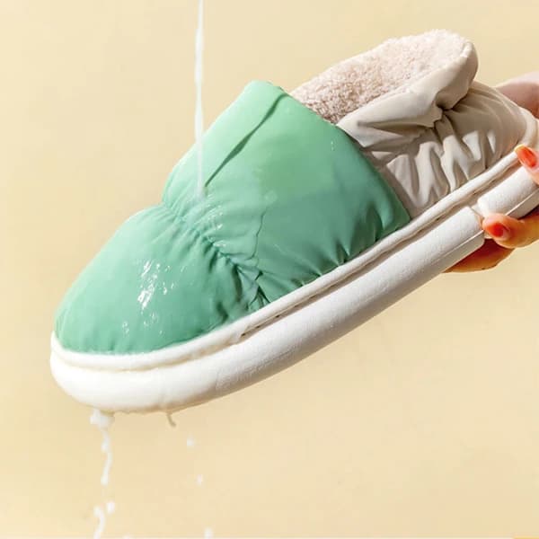 Miesten talvikengät, untuvatossut, pörröiset talvitossut, Memory Foam, sisä- ja ulkokäyttöön, makuuhuone (7,5-8)