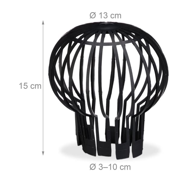 Leaf stopper for downpipe protection in a set of 4 180