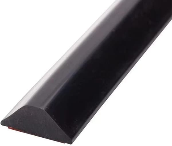 Self-adhesive Shower Threshold Water Barrier, Shower, Bathroom, Floor (100 cm, Black)