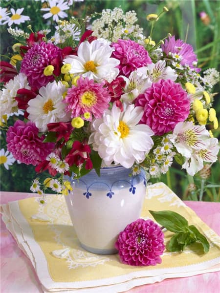 30x40cm 5D DIY Diamantmaling Full, Blomsterarrangement-serie
