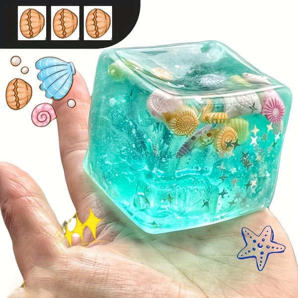 [Durable Fidget Gift] New - 3D Cartoon Figure, Realistic Squeezable, Durable for & s, Fidget Gift, Endless Cracking Sensation, with Cube (FMY) 1pc 1pc
