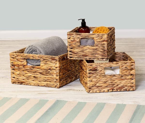 Banana Leaf Baskets in Various Sizes, 3-pack, Natural