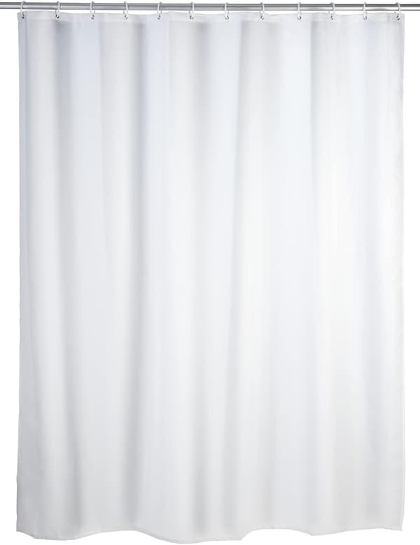 Dusjforheng 180x180 cm, Hvit Dusjforheng, Vasket Tekstil