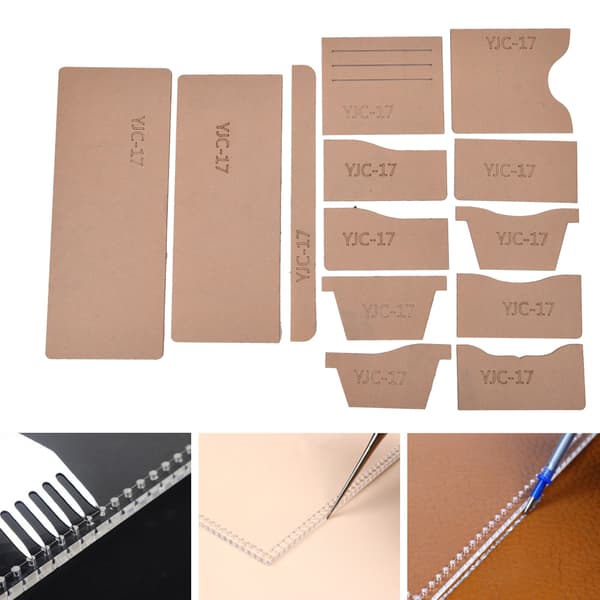 YJC-17 Wallet Pattern Template Transparent Acrylic Manual DIY Card Wallet Template