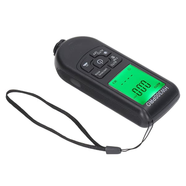 Digital Coating Thickness Gauge ABS with Portable Rope Automatic Shutdown Function Paint Coating Thickness Gauge compatible with Outdoor Black-YM