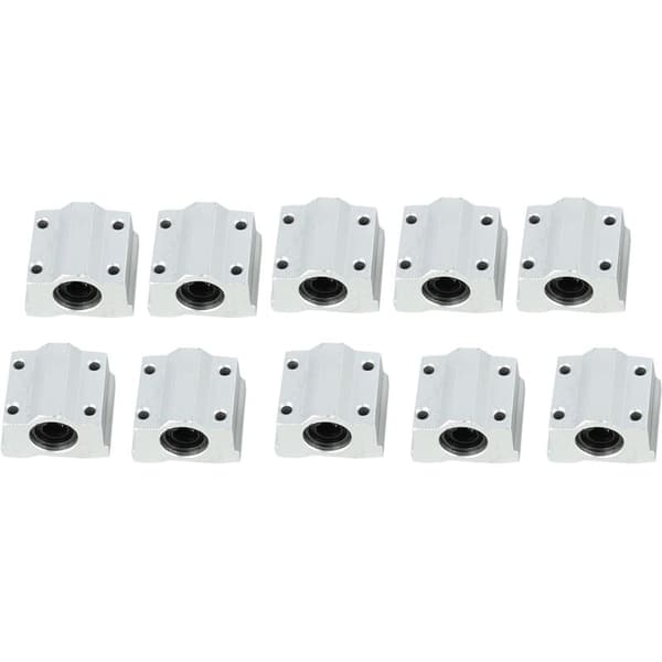 10 stk/parti 3D-printerdel Blok Sc8Uu Scs8Uu 8 mm lineært kugleleje Cnc-fræser