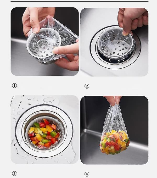 Kitchen Waste Basket Sink Side Kitchen Waste Drain Bucket Food Scraps Soup Filter