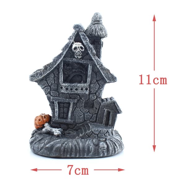 Halloween dekorative rekvisitter nyt hjemsøgt hus lysende små huse