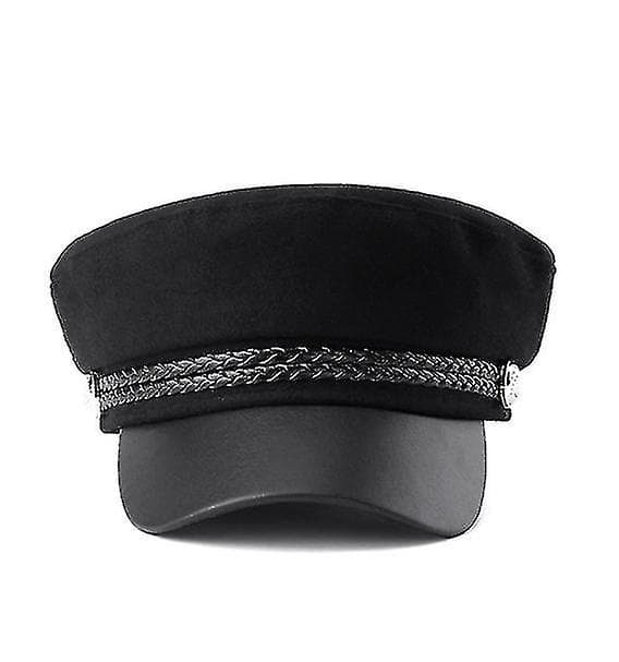 Chauffør Top Cap Sort Baret Chauffør Kostumehat Maskerade Ottekantede Hatte