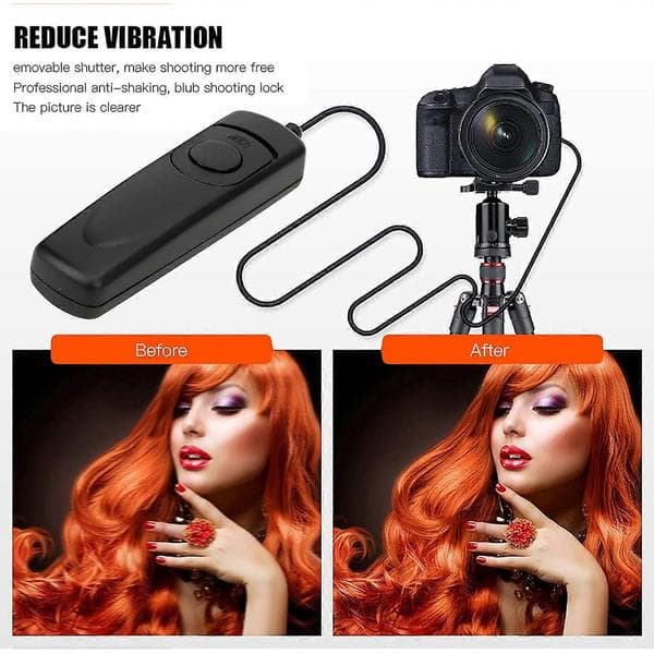2 DSLR Remote Shutter Cable for Z6/Z7 D7500 D750 D7200 D7100 D7000 D610 D600 D5600 D5500 D5300 D5200 D5100 D5000 D3300 D3200 D310