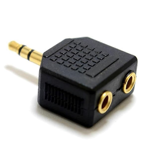 3,5 mm 1 til 2 Dobbelt Hovedtelefon Headset Y Splitter Kabel Ledning Adapter Jackstik