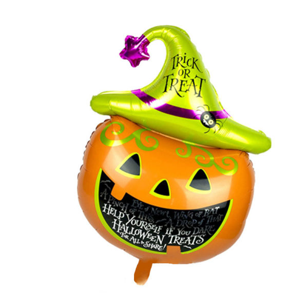 10:a Halloween ballonger Rolig dekoration - Alfabet Jack-o-lanterns