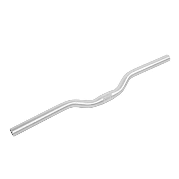 Aluminium Fixed Gear Bicycle Road Bike Fixed Gear Riser Bar Handlebar 25.4mm*520mm (Silver)