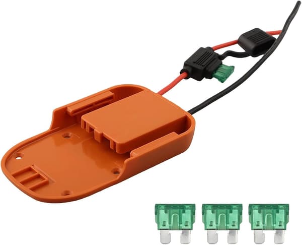 Robust batteriadapter Ridgid och AEG säkerhetsfunktioner säker anslutning för 18V med förebyggande